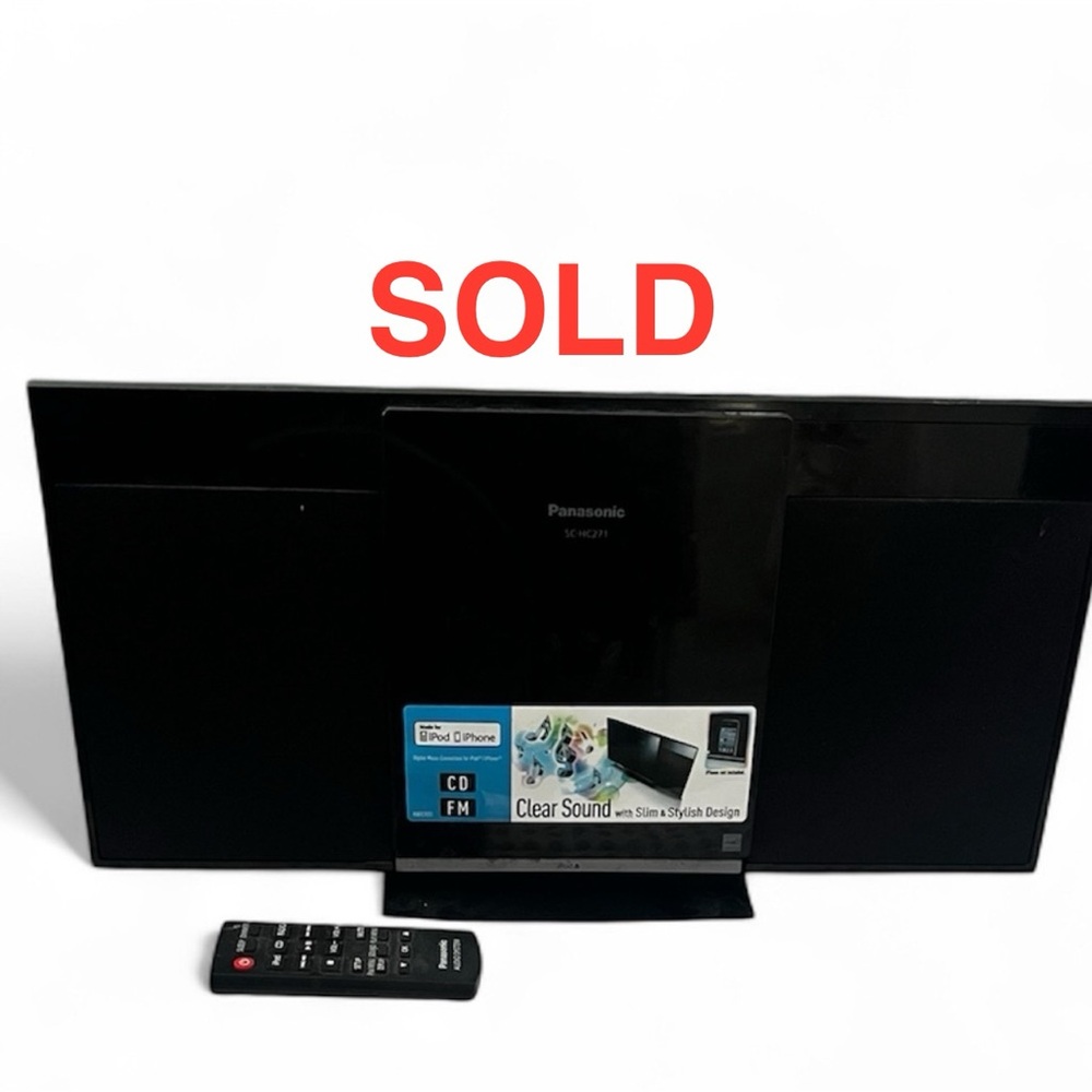 Panasonic SC-HC271 Compact Stereo System, Ipod Dock/ AM-FM/CD. GREAT Condition!